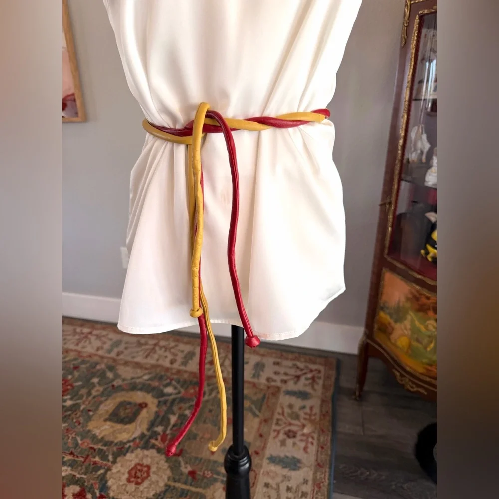 Multicolor Leather Skinny Belt Bundle